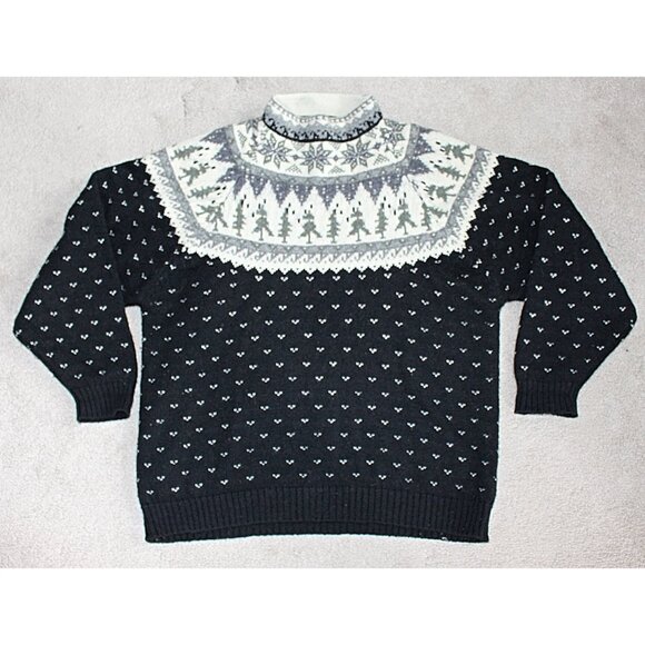 Vintage Eddie Bauer Fair Isle Ski Sweater, Holiday, Cowichan - Med - Hong Kong - Picture 5 of 8